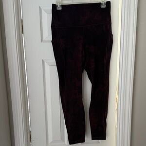 lululemon athletica Dark Purple Patterned Leggings